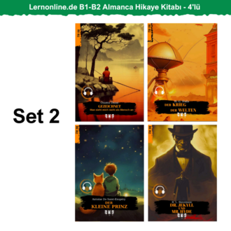 4'lü - Lernonline.de B1-B2 Almanca Hikaye Kitabı