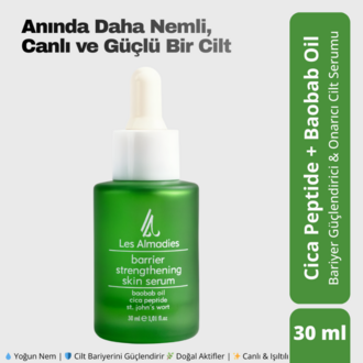 Bariyer Güçlendirici ve Nemlendirici Cilt Serumu 30 ml (Cica Peptit + Baobab Yağı)