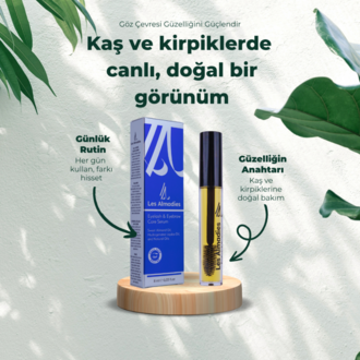 Kaş Kirpik Güçlendirici Serum – Biotin & Peptide Kompleksli | Dökülme Karşıtı 8 ml