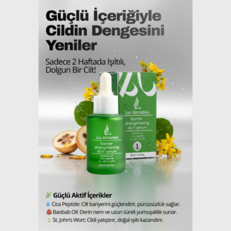 Bariyer Güçlendirici ve Nemlendirici Cilt Serumu 30 ml (Cica Peptit + Baobab Yağı)