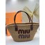 Miu Miu Woven Straw Çanta (5 Renk)