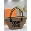Miu Miu Woven Straw Çanta (5 Renk)