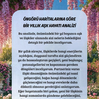 1 yıllık aşk hayatı analizi