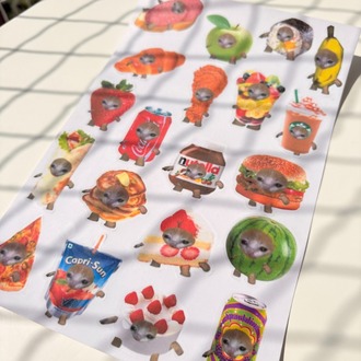 Komik Kedi Sticker Seti