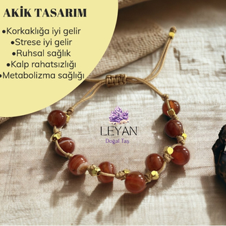 Akik tasarım bileklik