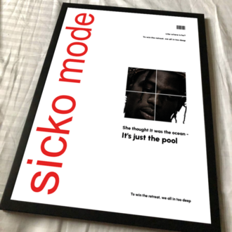 Travis Scott - Sick Mode Poster