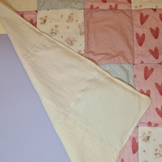 My Little Princess Patchwork Müslin Bebek Battaniyesi