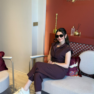 Bordo poplin keten beli lastikli fermuarlı astarlı gold düğmeli yelek cepli pantolon takım
