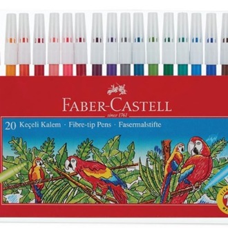 FABER KEÇELİ KALEM YIKANABİLİR 20 RENK 