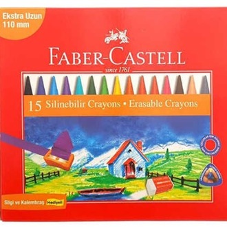 Faber Castell Silinebilir Wax Crayon Mum Boya 15 Li