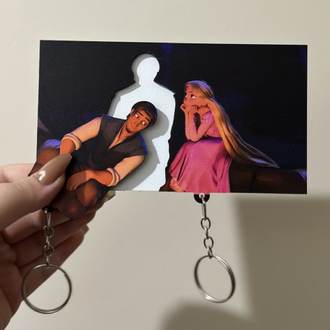 Rapunzel & Flynn Askılı Anahtarlık Seti
