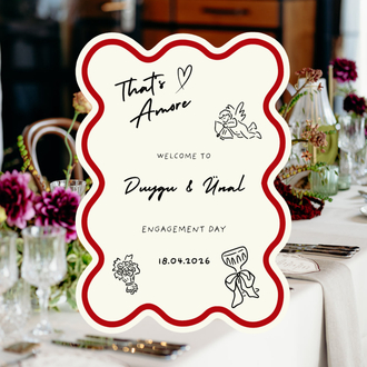 10 ADET “Engagement Day” Masa Kartı