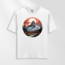 Unisex Oversize Dağ Manzara Tasarımlı T-Shirt