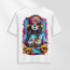 Unisex Oversize Dövmeli Kadın Tasarımlı T-Shirt (Sırt Baskılı)