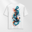 Unisex Oversize Çapa Tasarımlı T-Shirt (Sırt Baskılı)