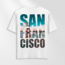 Unisex Oversize San Francisco Tasarımlı T-Shirt (Sırt Baskılı)