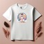Unisex Oversize Astronot Tasarımlı T-Shirt