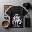 Unisex Oversize Astronot Tasarımlı T-Shirt (Sırt Baskılı)