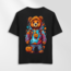 Unisex Oversize Bal Kabak Ayı Tasarımlı T-Shirt (Sırt Baskılı)