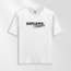 Erkek Oversize Saplama Makinesi Tasarımlı T-Shirt