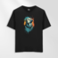 Unisex Oversize Sanatsal Köpek Tasarımlı T-Shirt