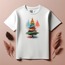 Unisex Oversize Ağaç Tasarımlı T-Shirt
