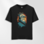 Unisex Oversize Sanatsal Kral Tasarımlı T-Shirt