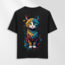 Unisex Oversize Kedi Tasarımlı T-Shirt (Sırt Baskılı)
