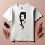 Unisex Oversize Ağlayan Kadın Tasarımlı T-Shirt