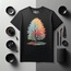 Unisex Oversize Ağaç Tasarımlı T-Shirt