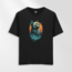 Unisex Oversize Sanatsal Kedi Tasarımlı T-Shirt