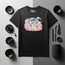 Unisex Oversize Astronot Camii Tasarımlı T-Shirt
