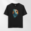 Unisex Oversize Sanatsal Kartal Tasarımlı T-Shirt