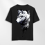 Unisex Oversize Kurt Tasarımlı T-Shirt (Sırt Baskılı)