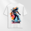 Unisex Oversize Skate Tasarımlı T-Shirt (Sırt Baskılı)