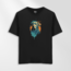Unisex Oversize Sanatsal Köpek Tasarımlı T-Shirt