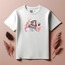 Unisex Oversize Astronot Tasarımlı T-Shirt