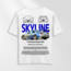 Unisex Oversize Skyline Tasarımlı T-Shirt (Sırt Baskılı)