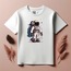 Unisex Oversize Astronot Tasarımlı T-Shirt