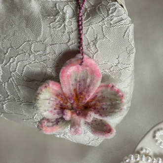 Orkide Çanta Charmı Pembe