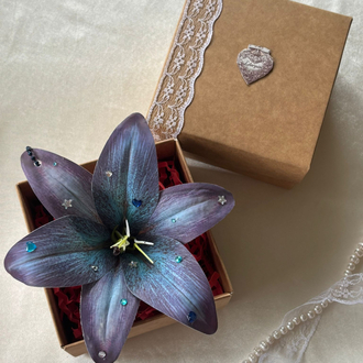 Lilyum Çanta Charmı Lacivert Taşlı