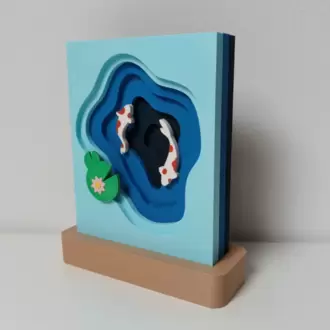 Koi Balıkları Diorama