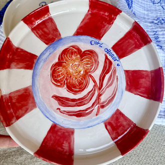 girl dinner plate