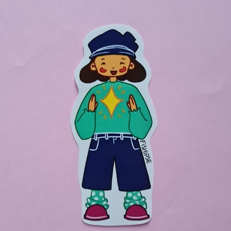 yıldız kız sticker