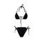 Lil Basic İncili Bikini Siyah