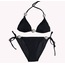 Lil Basic İncili Bikini Siyah