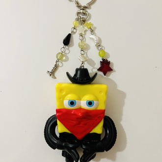 Kovboy Sünger Bob Anahtarlık