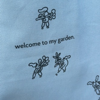 Garden Açık Mavi Bez Çanta