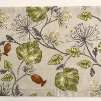 Bitki Desenli Runner 45x125