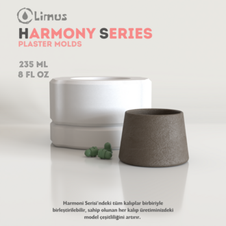HS-003 HARMONİ SERİSİ KUPA ALÇI KALIBI 